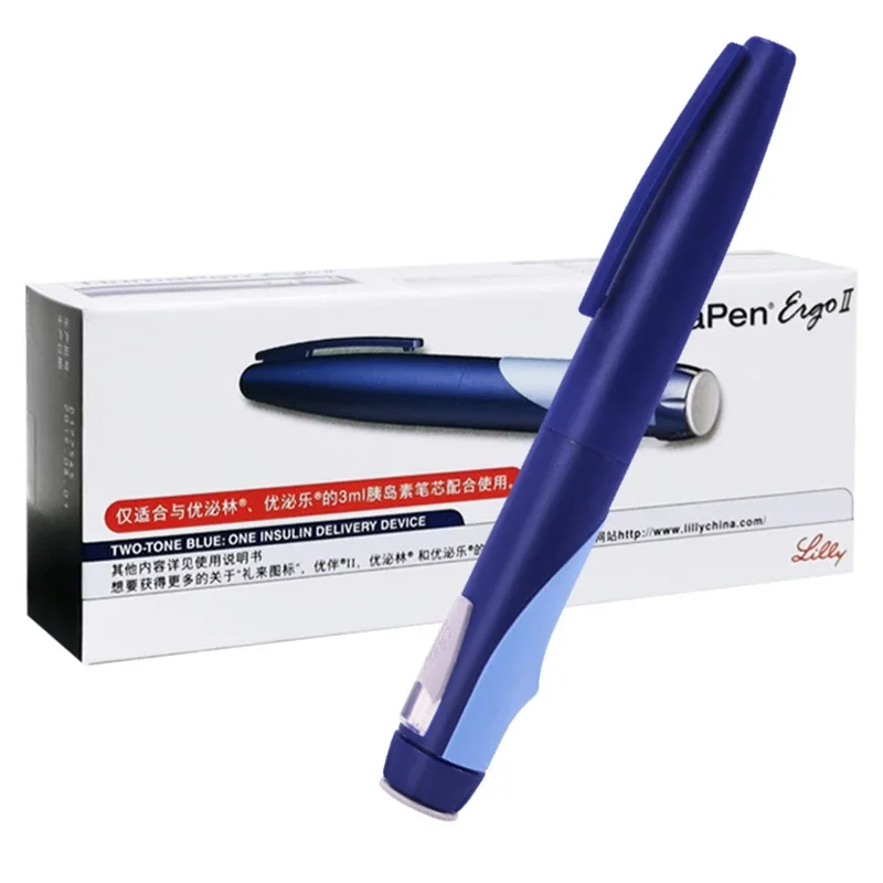 Tragbarer Lilly Huma Lancing Pen Ergo 2 Spritze Insulin Lancet Pen 3 ml Diabetikerprodukte Blutzuckereinspritzung für Diabetes 25/50