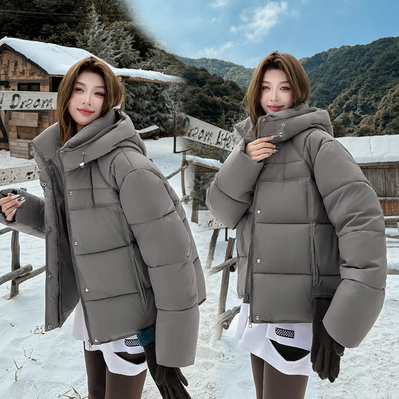 Nouveaux vêtements pour femmes à capuche Parker coton vêtements hiver chaud rembourré veste femme coréenne ample chaud vers le bas coton vestes marée