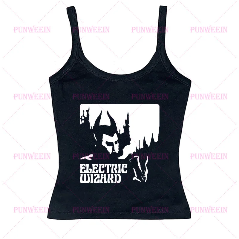 Dark Demon Punk Horror Print Trashy Y2k Tops for Women Harajuku Y2k Top 90s Emo Girl Gothic Streetwear Women Clothes Crop Tops