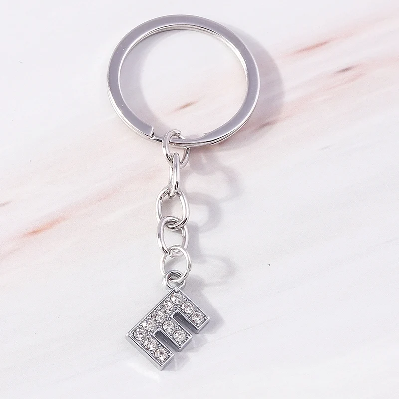 Niedliche Kristall-Schlüsselanhänger mit 26 Buchstaben A-Z als Auto-Schlüsselanhänger, Souvenir-Geschenke für Frauen und Männer, Handtaschenanhänger, Schlüsselringe, DIY-Zubehör – Detail 9