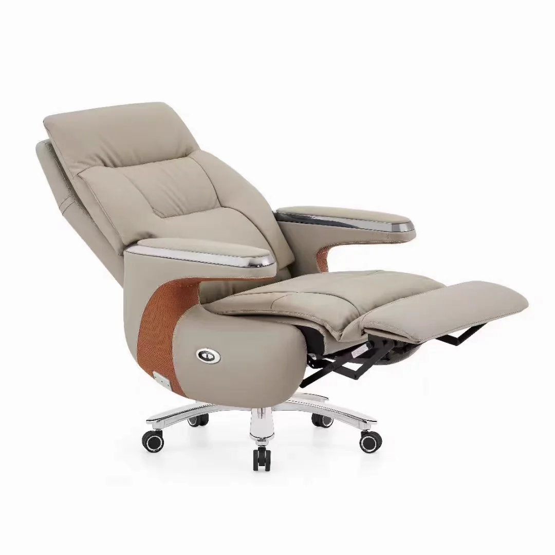 Manufacturer High Back PU Executive Leather Chair Lunch Break Chair  Swivel Office Ergonomic Chair