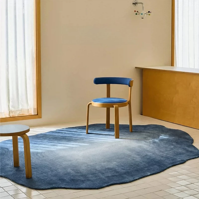 Irregular Shape Carpets for Living Room Light Luxury Bedroom Decor Large Carpet Fluffy Soft Study Floor Mat Home Thick Plush Rug