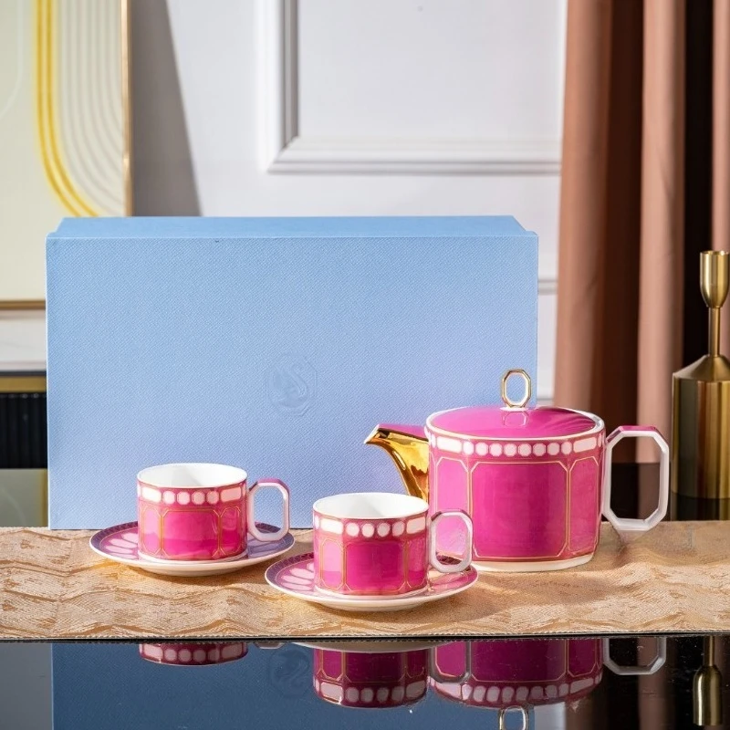 Swan Design Bone China Coffee Cup Saucer Teapot Set Afternoon Tea Tableware Luxury High Aesthetic Home Housewarming Gift view 3