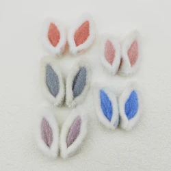 10PCS/Lot Cartoon Plush Furry Cat Ear Applique Crafts For DIY Hats Hairband Hair Clips Accessories Patches