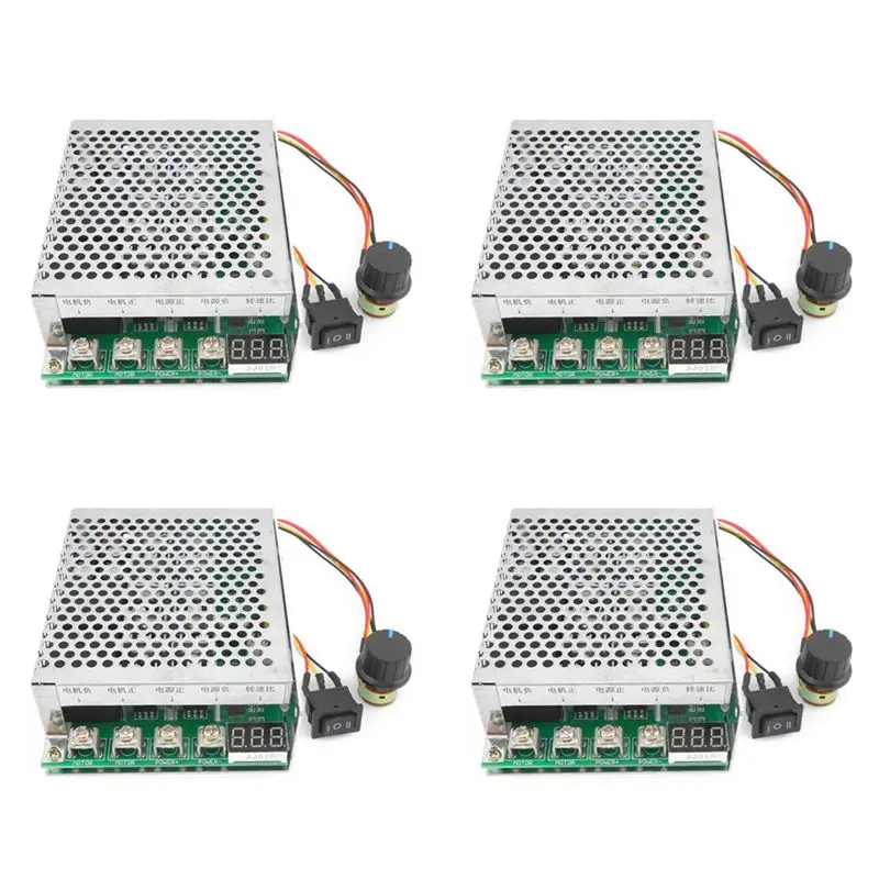 4X DC 10-55V 100A 3000W Motor Speed Controller Reversible PWM Control Forward And Reverse Controller