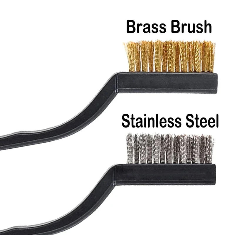 20 Pcs Wire  Metal Brush for Cleaning Welding Slag and Rust Scratch Brush Curved Handle Slag Brush Wire Rust