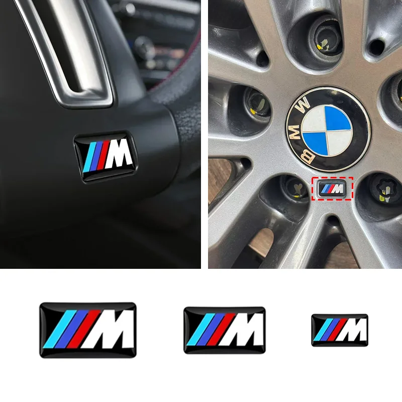 Car Sticker Steering Wheel Hub Decals For BMW M Performance E36 E60 E90 X2 X1 X3 X5 E46 E39 E70 M3 M5 M6 G20 G30 E93 Z3 Z4 f90