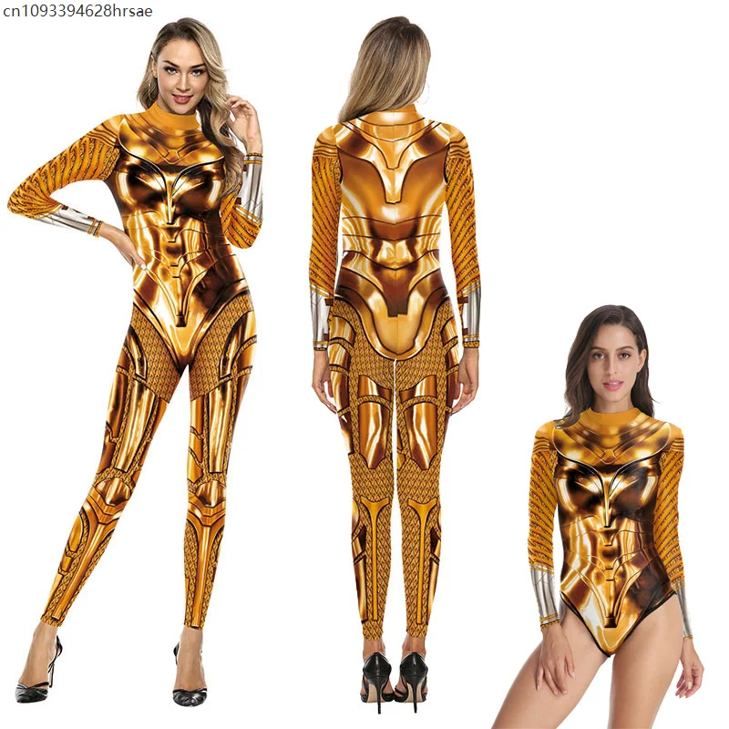 

Women Superhero Cosplay Costume 3D Printed Jumpsuit Outfit Fancy Dress Adult Bodysuit Zentai Swimwear Swimsuit Armor Combat Suit