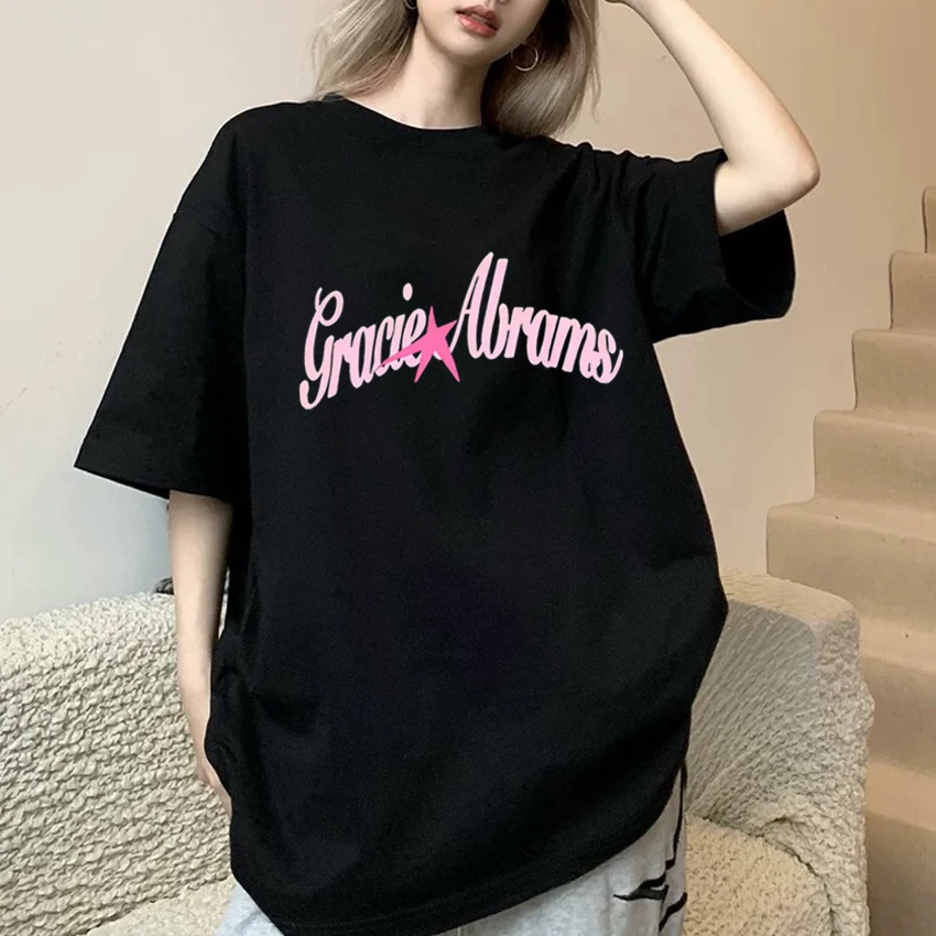 

Summer Gracie Abrams Star Graphic printed short sleeve T-shirts New Men Women Trend Y2k T shirt Unisex Fashion 100% Cotton Tops