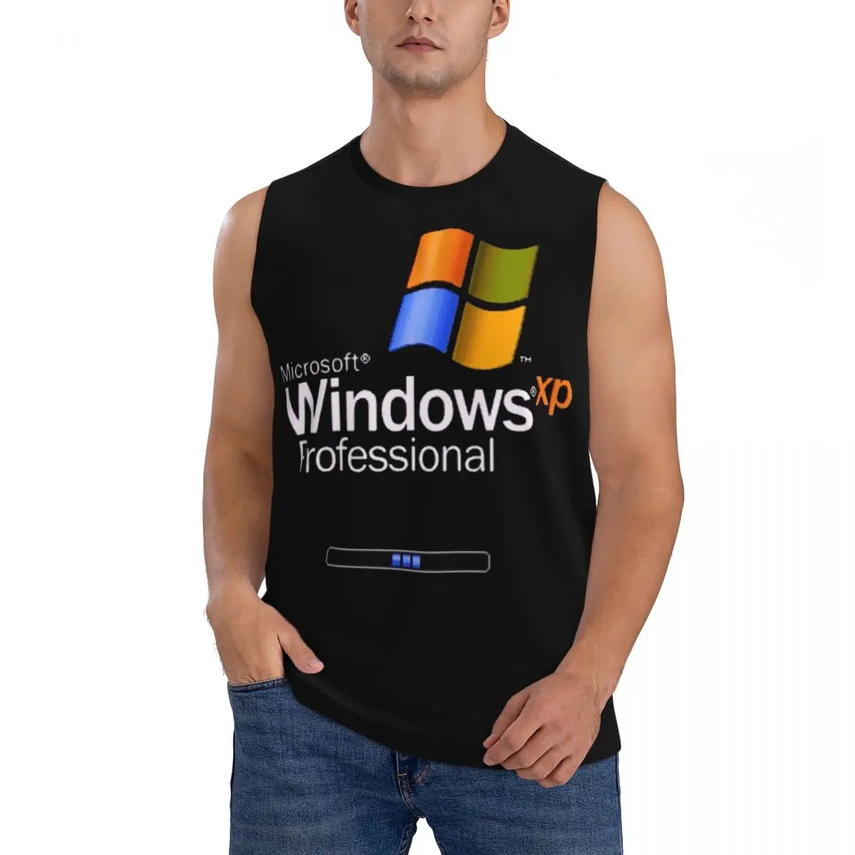 Windows 95 Geeks Nerd Mesh Men Sleeveless Tank Tops Quick Dry Breathable Gym Fitness Running Summer Casual Sport Vest