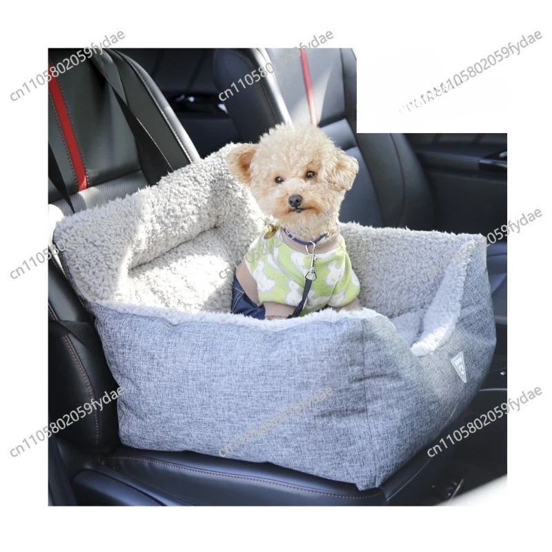 Recycled Material Outdoor Travel Dog Car Booster Seat with Removable Pillow