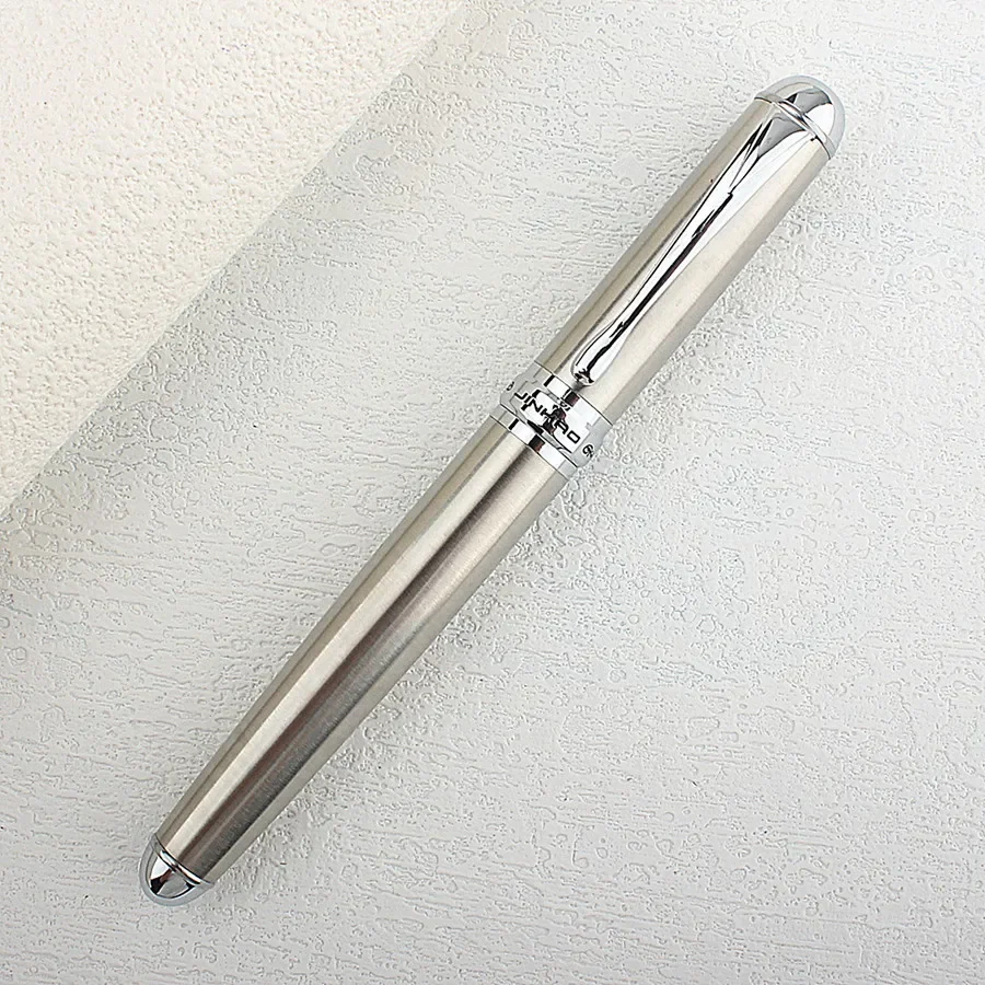 

Jinhao 750 Metal Fountain Pen Beautiful Silver Nib EF/F 0.38/0.5mm Writing Ink Pen for Business Office