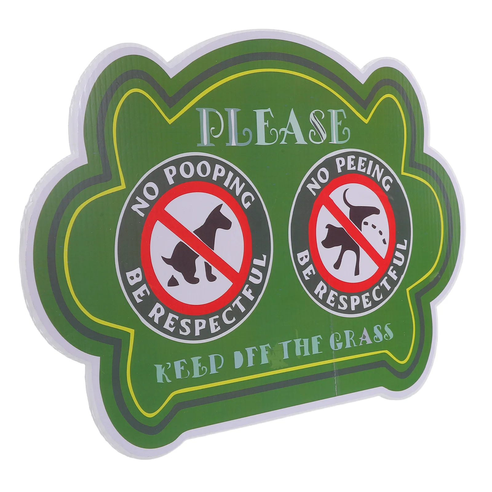 

Dog Yard Sign No Pooping Weather Resistant Outdoor Warning for Lawn Garden Front Yard No Dog Poop Sign Keep Off Grass