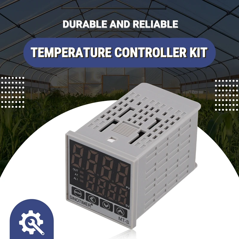 SINOTIMER PID Temperature Controller Kit Intelligent Digital Display Temperature Controller Thermostat