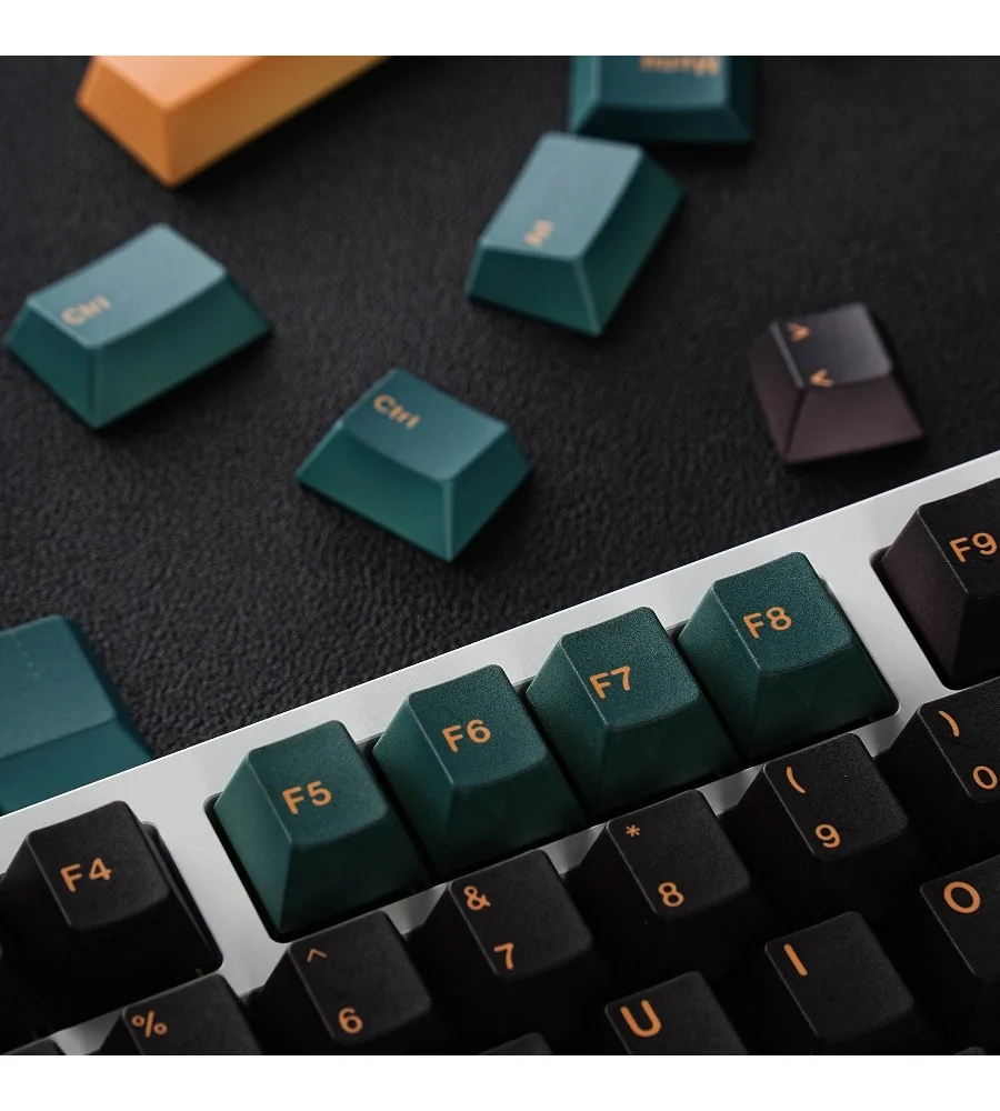 Keycap mechanical keyboard rain 75 miles from tarantula 60PBT hot sublimation original factory height phonetic text Cangjie text