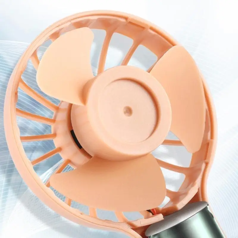 G6DD Handheld Mini Fan USB Rechargeable Portable Fan Cooler with Base