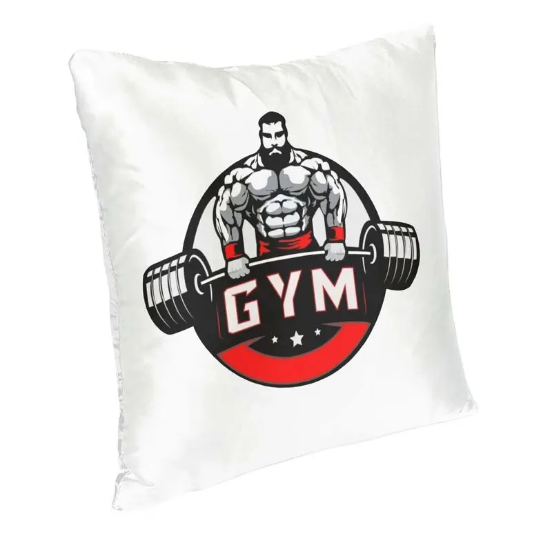 Gym And Bodybuilding Cushion Cover Double Side Printing Throw Pillow Case for Sofa Fashion Pillowcase Home Decorative
