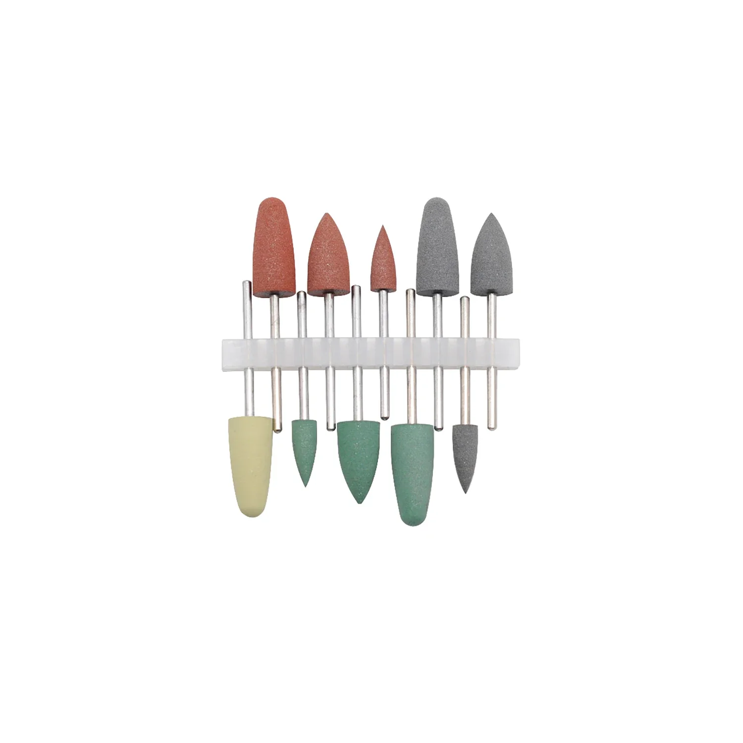 10pcs/bag Dental Tools Tooth Polish Silicone Rubber Polisher Lab Nail Drill Milling Cutter Handpiece Grinding Machine Accessory