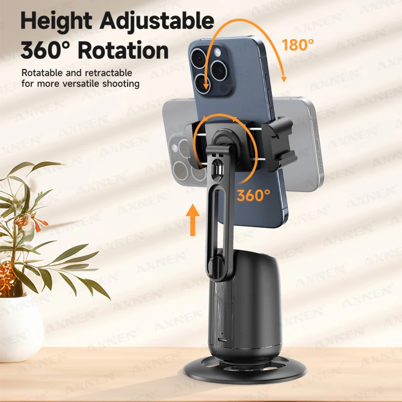 P05 Stabilizer Gimbal AI Follow Desktop CellPhone Holder 360 Rotation Gesture Control Optional Fill Iight and Remote Rontrol