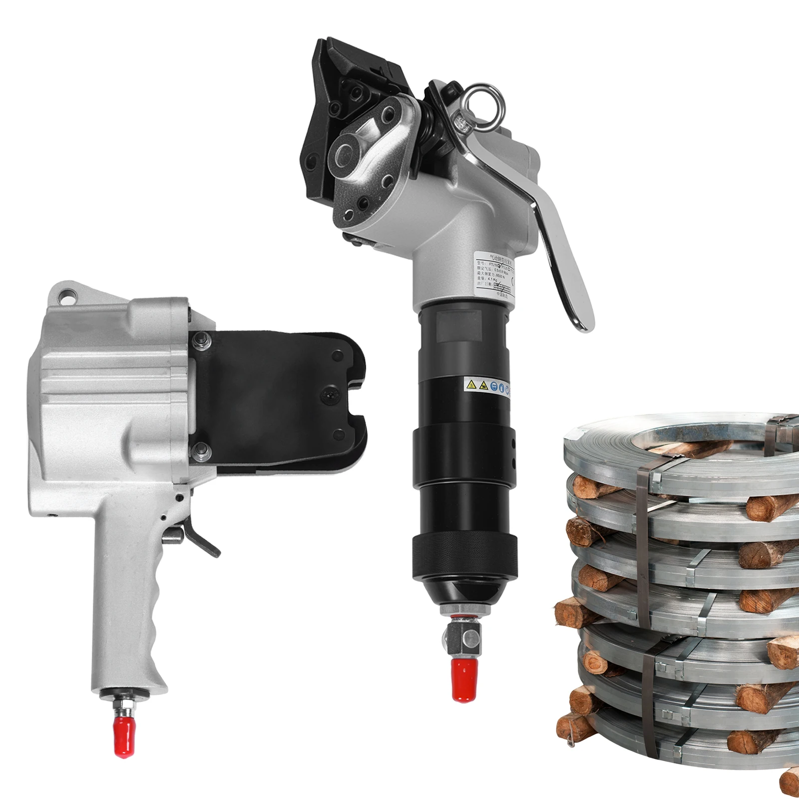 

Portable Packaging Machine Wear Resist Industrial Split Iron Binding Machine Labor Saving for 3/4 Inch/19mm Width Metal Belts