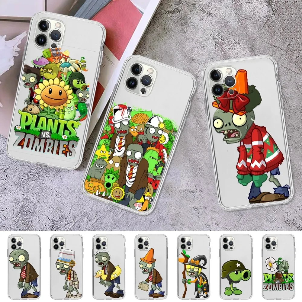 

Game P-Plants vs. Z-Zombies Mousepad For iPhone 15 11 12 13 14 Mini Pro Max XR X XS TPU Clear Case For 8 7 6 Plus SE 2020