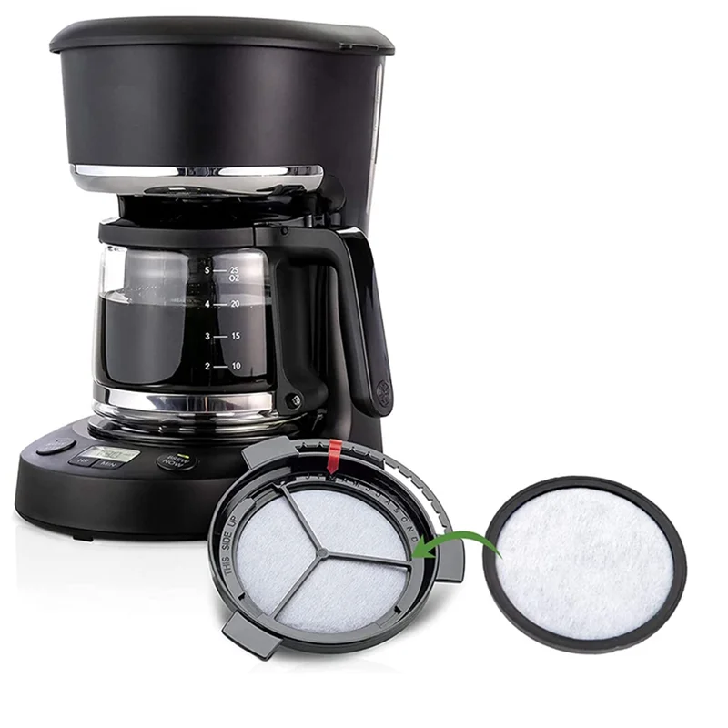 عبوة من فلاتر المياه لصانعة القهوة A58E-12 متوافقة مع ماكينات صنع القهوة Mr. Coffee Brewers، ومرشحات مياه الفحم البديلة