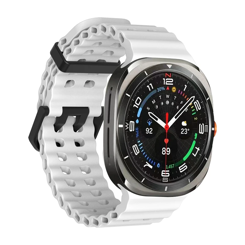 1:1 banda marinha para samsung galaxy watch ultra 47mm cinta acessórios esporte pulseira de silicone correa para samsung galaxy ultra 47