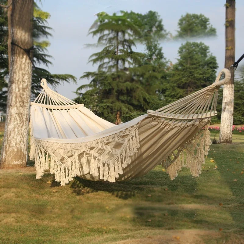 Spiaggia auto-guida viaggio Picnic Barbecue campeggio amaca altalena Anti-ribaltamento Indoor Outdoor campeggio dormitorio doppia tela