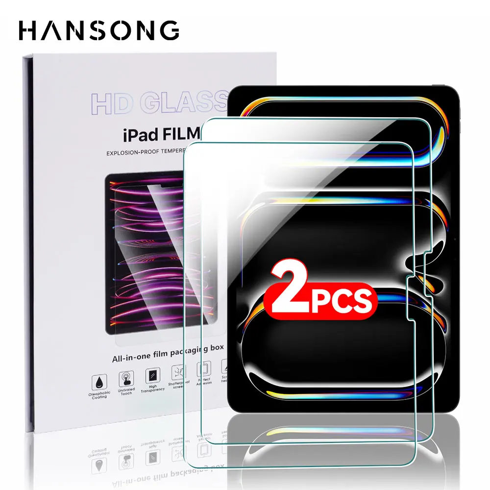 

For iPad Screen Protector Air M2 Tempered Glass Screen Pro 11/13 M4 for 5/6/7/8/9/10th Gen Air4/5 Mini6 Air3 10.5 Tempered Film