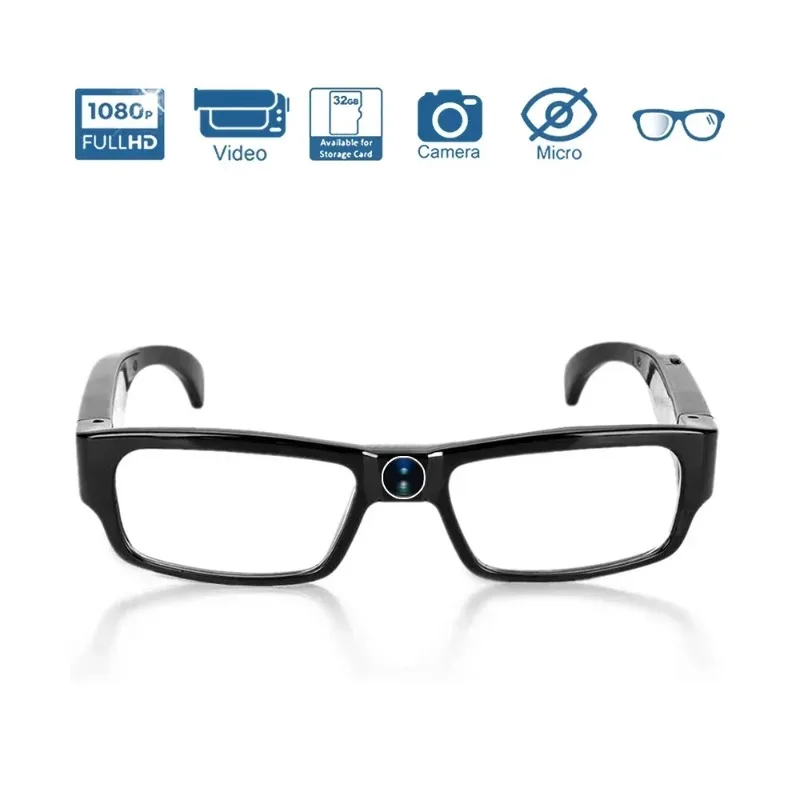 Mini cámara HD 1080P para disparar, grabadora de vídeo HD, gafas para conducir en bicicleta, gafas inteligentes con cámara para exteriores