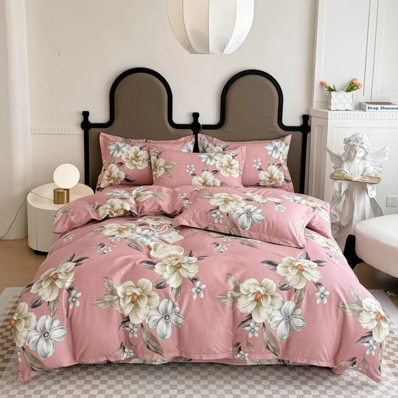 

1Pc Print Duvet cover(without filler),skin friendly comfortable Plants and flowers pattern,For Home Bedroom Bedding