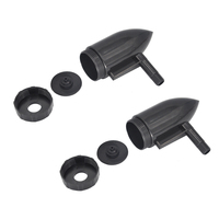 2PCS 90mm Length Waterproof Motor Housing Plastic Underwater Thruster External Shell for RC Fishing Bait Boat 380 390 Motor