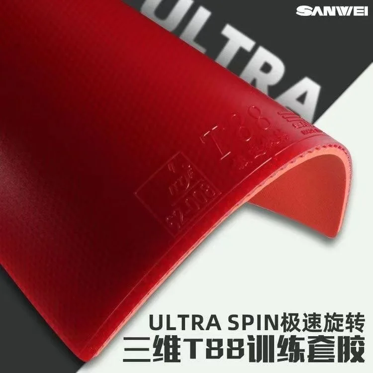 SANWEI ULTRA SPIN 40+ Pips-in Table Tennis Rubber SANWEI T88 Rubber Ping Pong Sponge  The new version Ultraspin is a good choice
