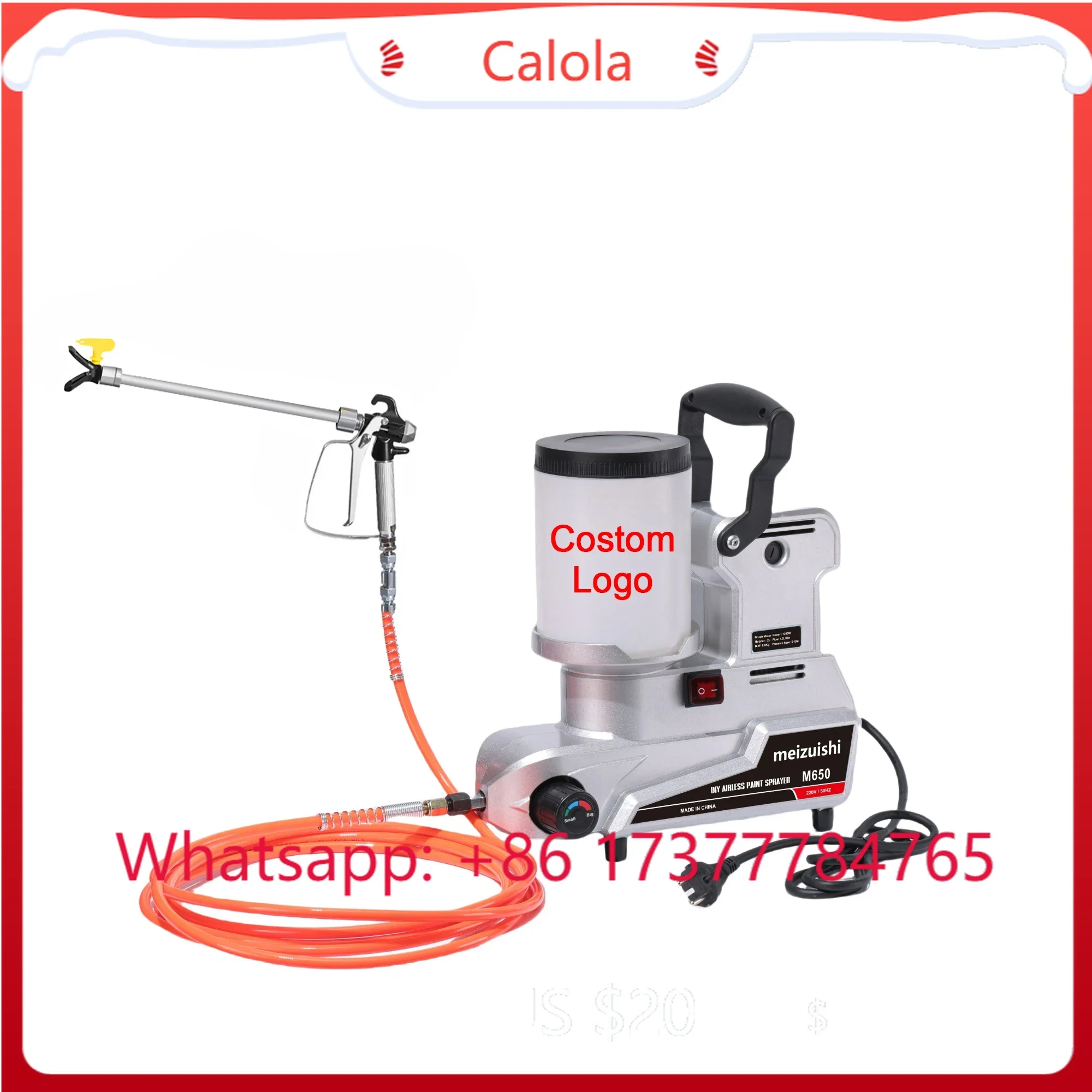 Portable Airless Paint Sprayer Machine, 1200W 2L Electric Spray G Painting