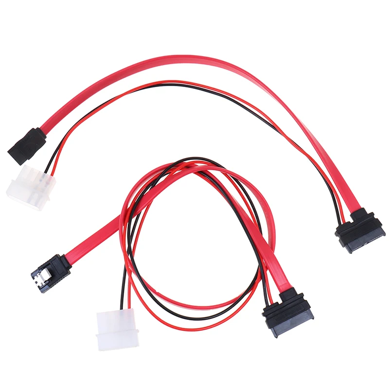 7 + 6 Pin Slimline SATA Cable for Slim Laptop SATA DVD CD-RW Adapter Cable.