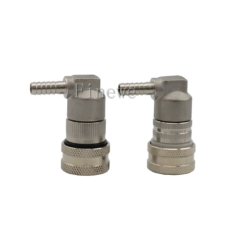 

Соединители с шариковым замком из нержавеющей стали для домашнего пивоварения, газ и жидкость, 1/4 дюйма, шланговый бочонок, быстрые отключения