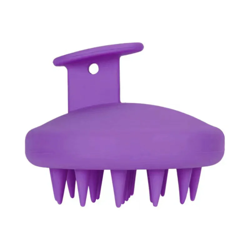 

Silicone Shampoo Brush & Massager - One-Piece Round Hair Comb for Wet/Dry Use, Scalp Massage & Hair Care Tool