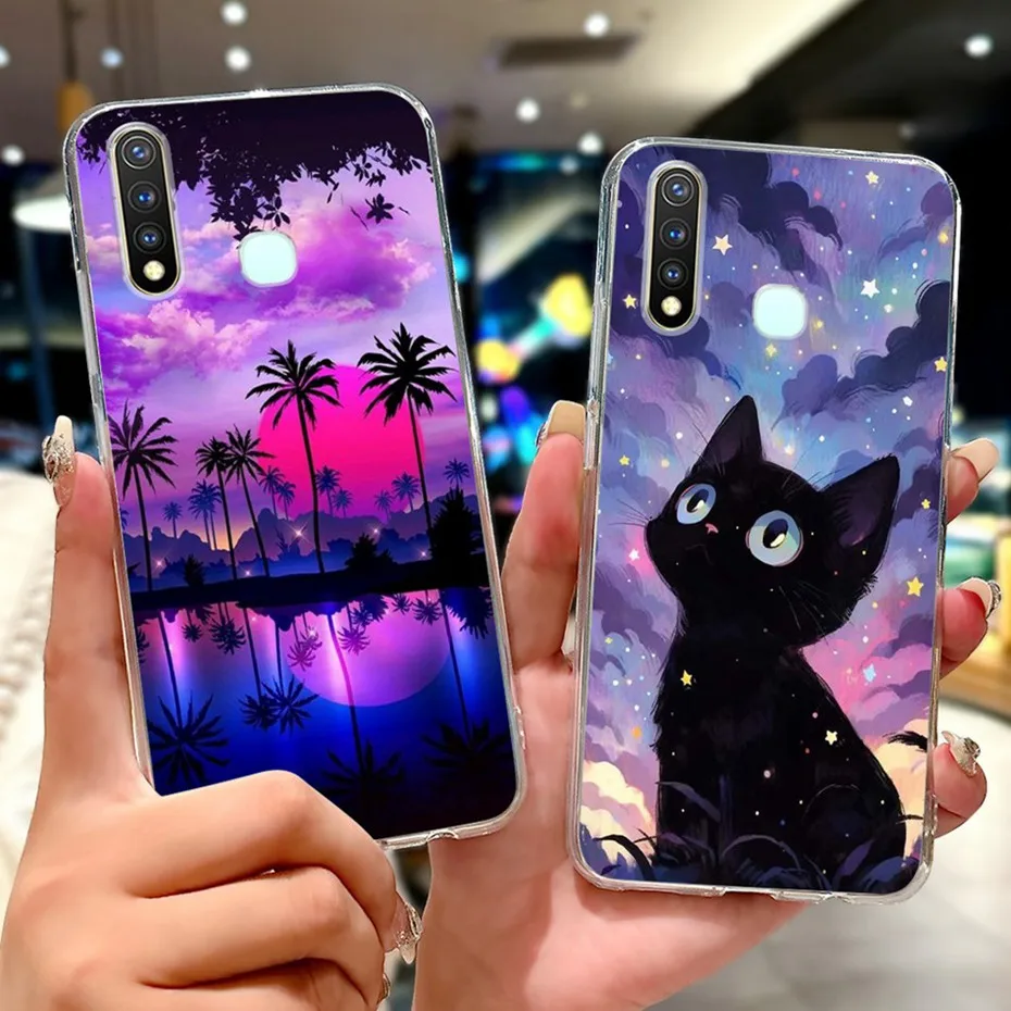 New Design Phone Case For Vivo 1915 Y19 Y5s Clear TPU Slim Back Cover For Vivo Y19 Y5s 1915 Soft Silicone Cases