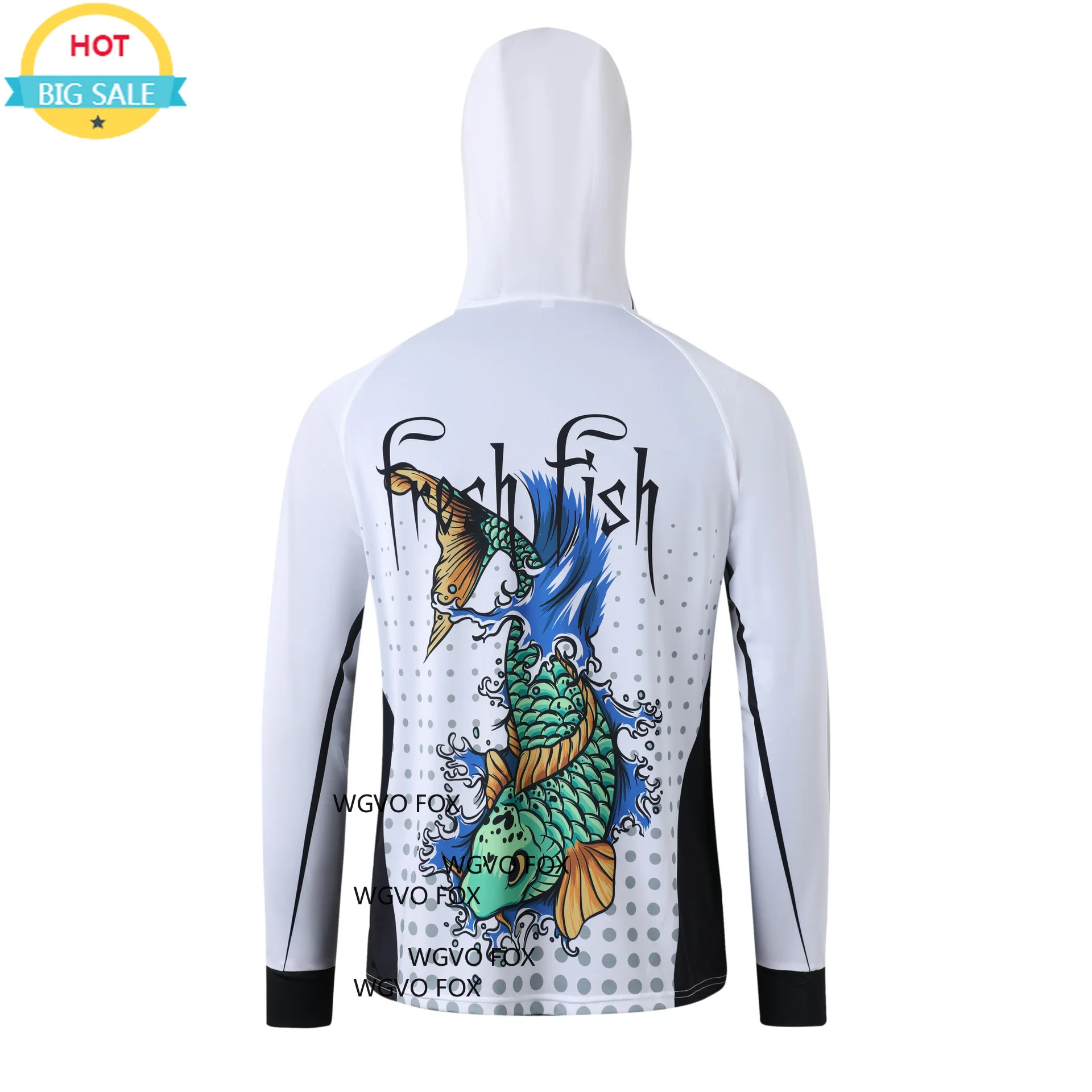 

New Summer Fishing Shirt Unisex Sun Protection Breathable Quick Dry Custom Lure Fishing Wear