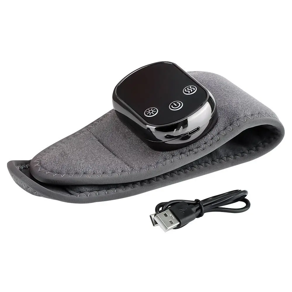 5 Levels Hot Compress Electric Wrist Massager 3 Levels Vibration Rechargeable Heating Heating Wristband Infrared Hot Compress