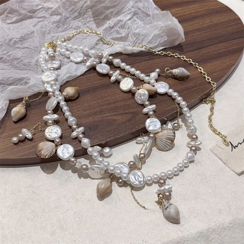 

2025 Double-Layer Shell Waist Chain – Pearl Fringe Body Jewelry 2-in-1