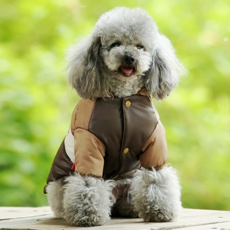 Fashion Dog Clothes Winter Warm Dog Down Jacket Pet Costume Cute Solid Puppy Coat Soft Cat Jacket Chihuahua Clothes Pet Outfits