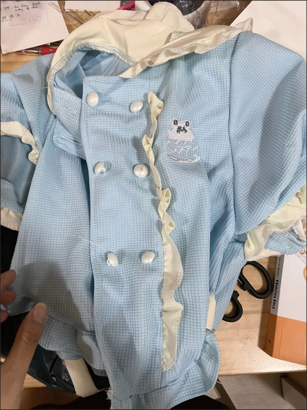 New Baby Girls Summer Teenage Fashion Sets Blue T-shirt + White Bow Skirts Princess Fashion Suits 5-12T