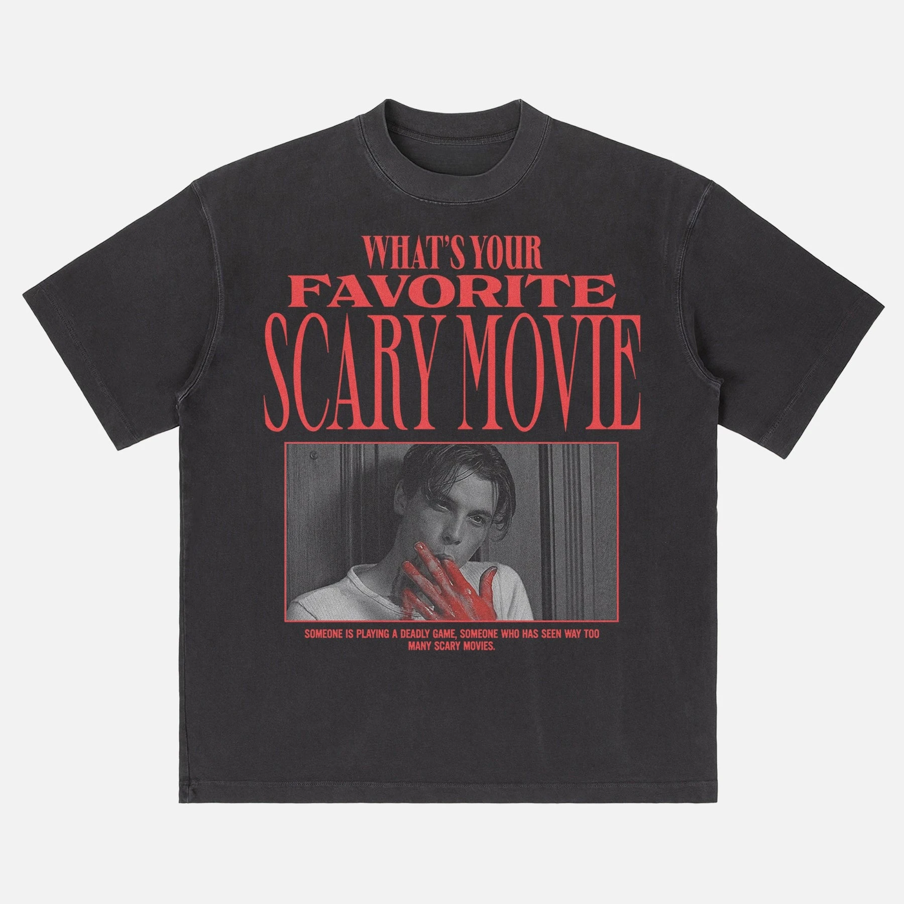 Classic Scream Billy Loomis Movie Graphic Tee Cotton Mens Womens T-Shirt Streetwear
