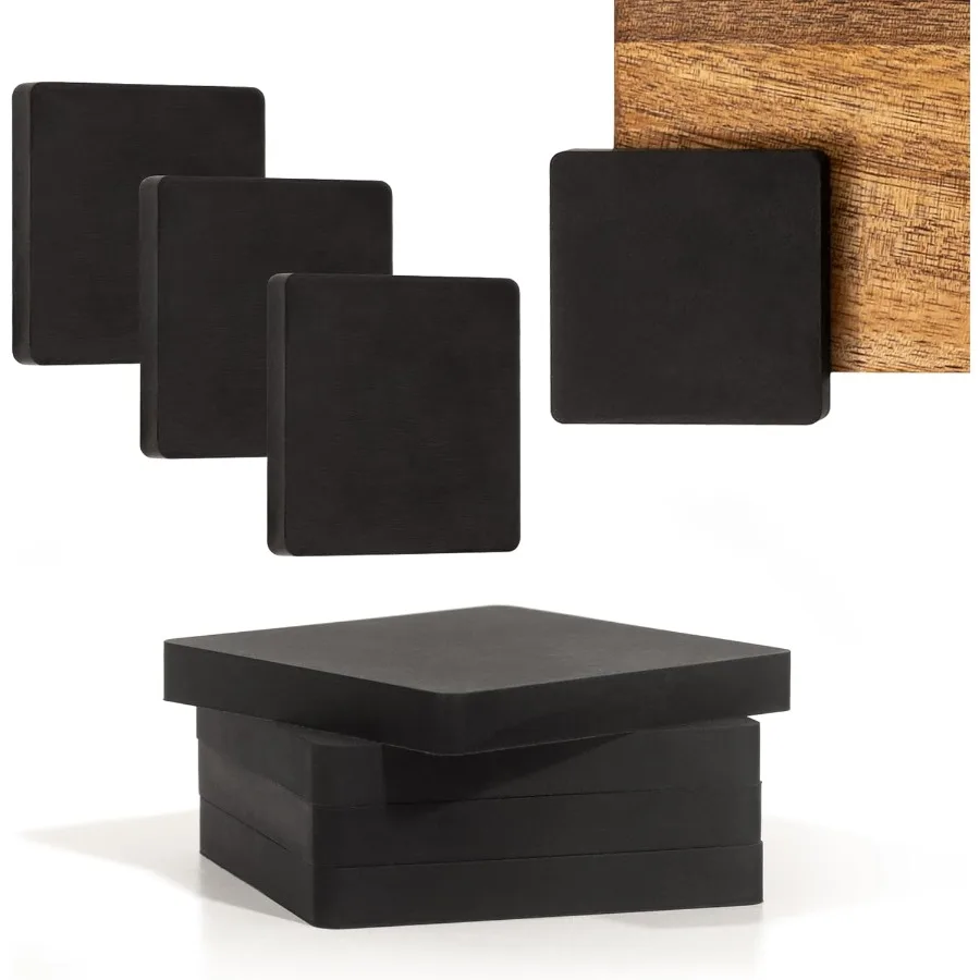 

Non-Slip Cutting Board Feet Set of 8 Anti-Skid Silicone Pads Heat Resistant Trivets Non-Adhesive Squares Countertop Surface Pro