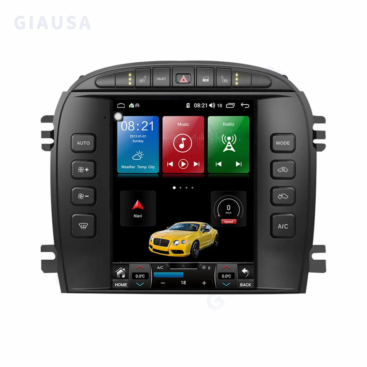 256GB Android 12 Tesla Screen Car Radio Receiver For Jaguar S-Type 2004 2005 GPS Navigation Receiver Player Video IPS Head Unit