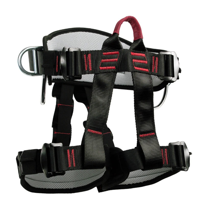 Safety Climbing Belt 25KN for Outdoor Rock Climbing Expand Training Half Body Harness Protective Supplies, Survival Equipment