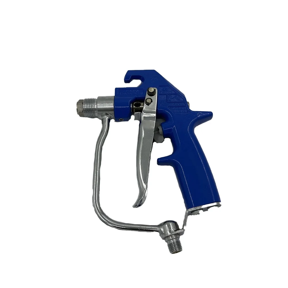 Universal four-finger trigger airless spray gun with nozzle protection cover, suitable for precision spraying and coating.