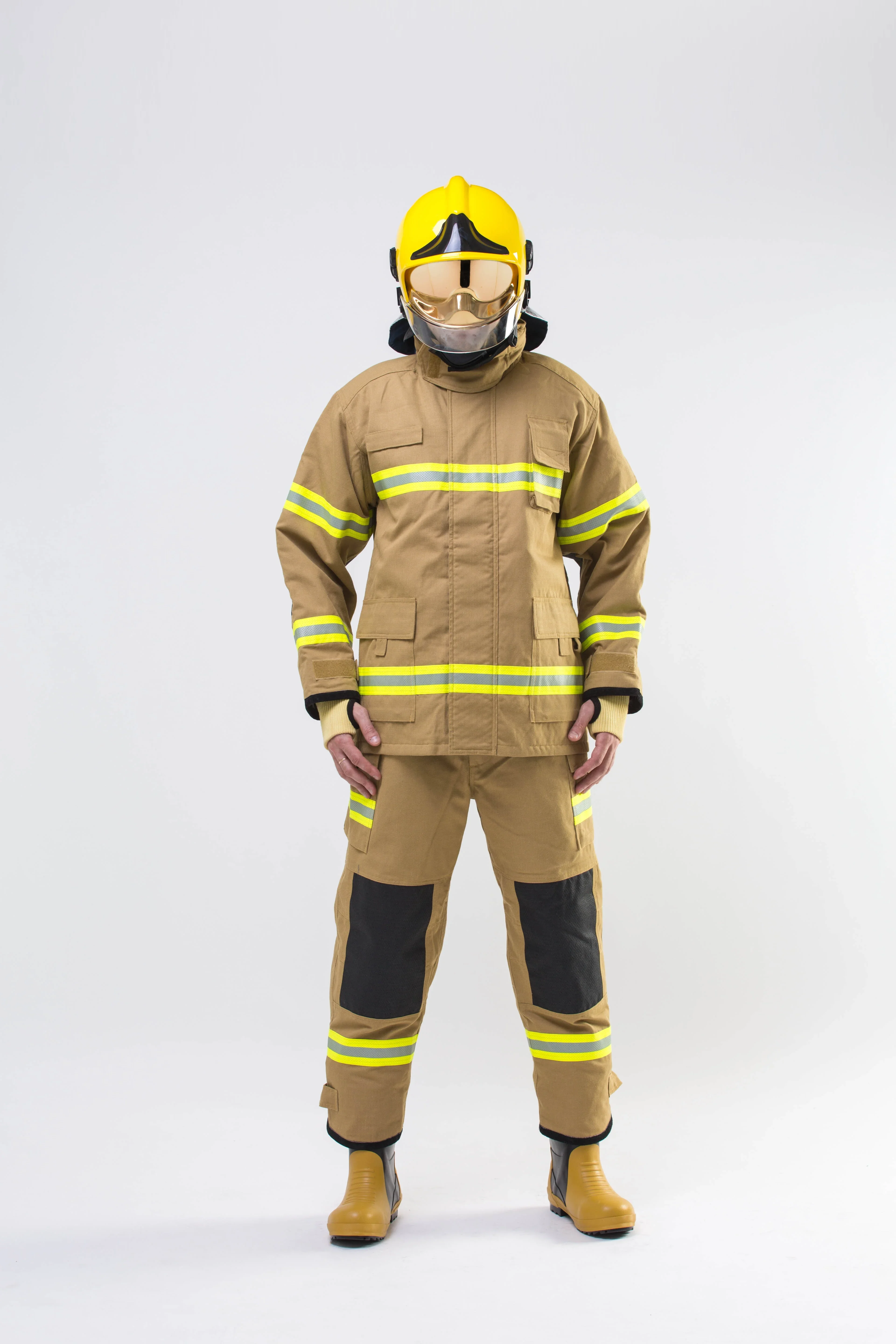 En469 4 Layers Nomex Fireman Uniform Fire Retardant Firefighter Clothing