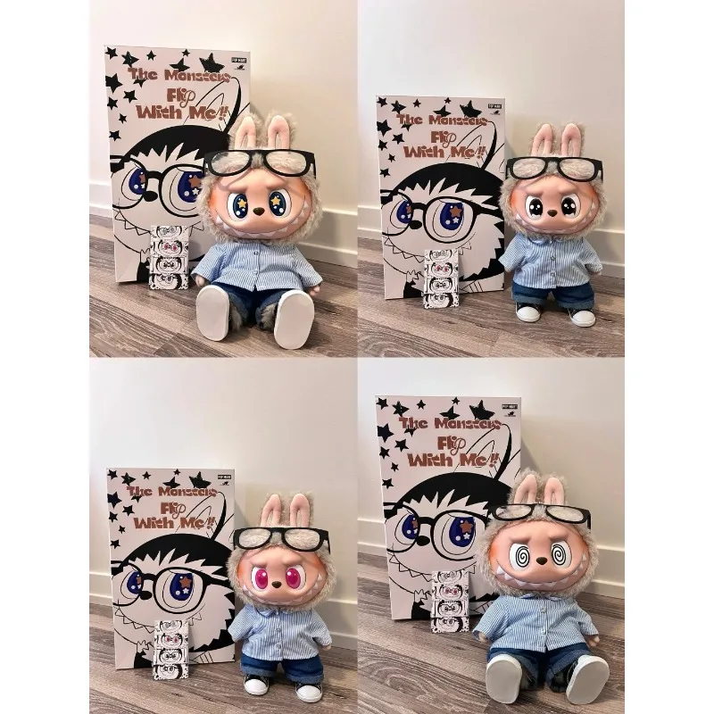 

Authentic Pop Mart Labubu Plush Toys 40cm Summer Collection Fabric Dolls Action Figure Model for children xmas Gifts